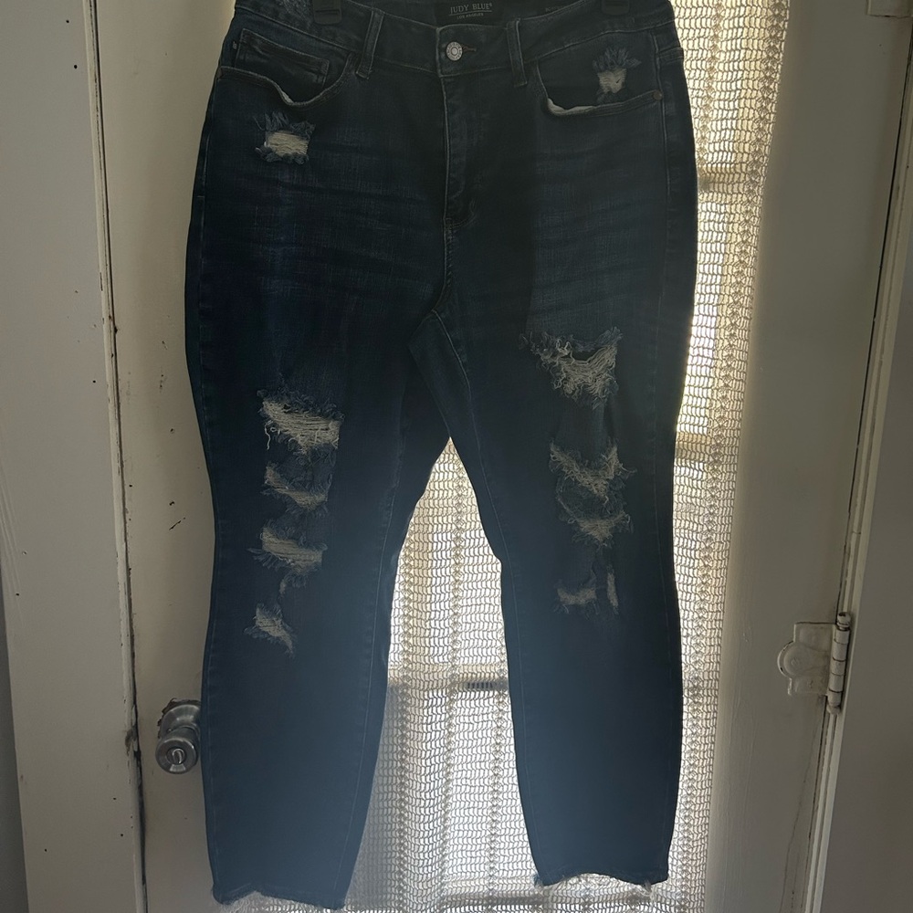 Judy Blue Boyfriend Jeans - Distressed - 16X